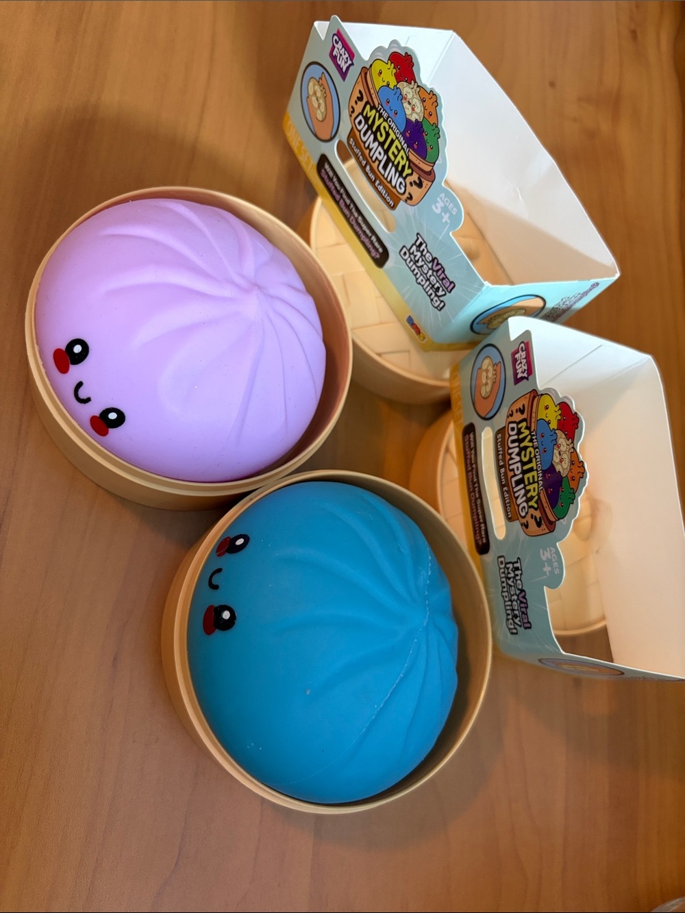 Set of 2 RMS Dumplings stuffed bun edition - lilac and blue